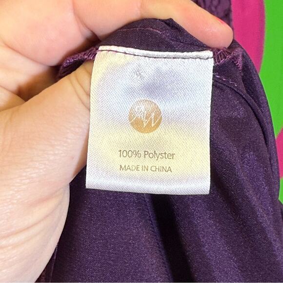 Awei Bridal, Elegant Purple Lace One Shoulder Dress. Size 12. Excellent cond! - Picture 5 of 6